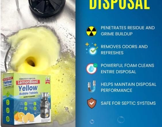 The Deep Refresh: Lemon-Foam Disposal & Drain Cleaners (24pc)