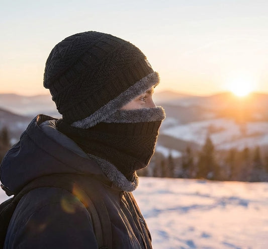 The Cozy Era Beanie & Neck Warmer Set - Ultra-Soft Fleece Lined